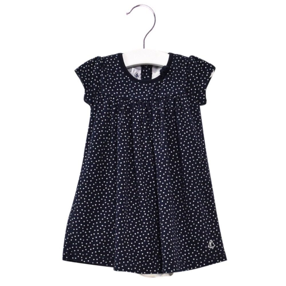 Petit Bateau ⛵️Navy Polka Dots Dress